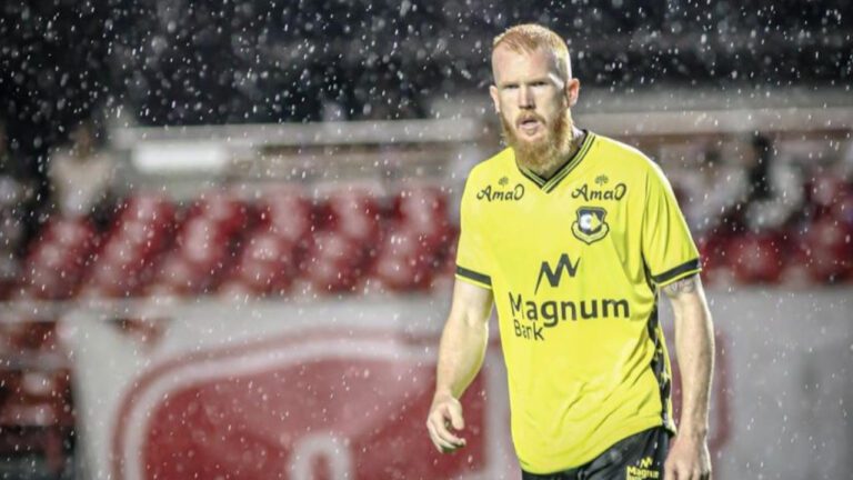 Foguinho em ação contra o São Paulo (Imagem: Divulgação)