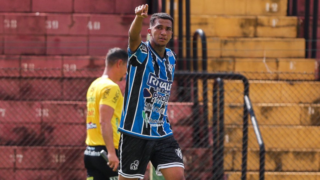 Kauan Cristian marcou seu 2º gol no estadual (Imagem: Eude Aerton/Divulgação)